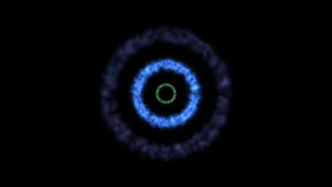 4k Blue Spirals Flickering Rings Motion Animated Background 스톡 동영상 305899683