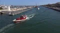 4k Boat and sailing ship arrive harbor Lagos Portugal 4k or 4k+ Resolution