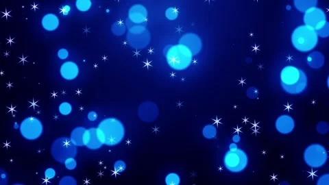 4K Bokeh Glitter Loopable Blue Background Stock Footage 274420926