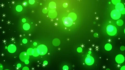 4K Bokeh Glitter Loopable Green Background Stock Footage 274420953