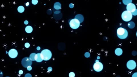 4K Bokeh Glitter Stars Loopable Black Background Stock Footage 274420887