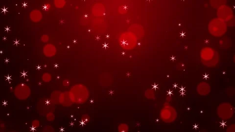 4K Bokeh Glitter Stars Loopable Red Background Stock Footage 274420903