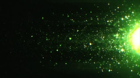 4K bokeh in magical motion design style on black background Stock Footage 270089618