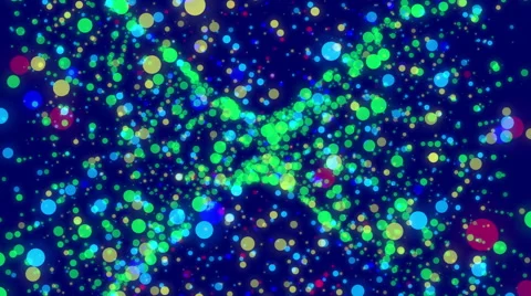 4k bokeh, multicolor background, loop Stock Footage 43677320