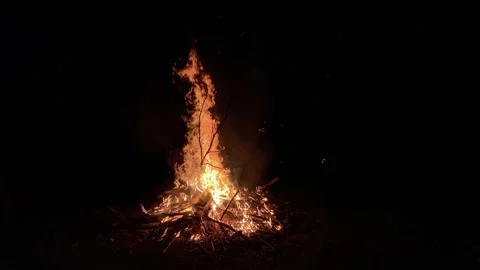 4K Bonfire #1 Stock Footage 139871818