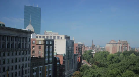 *4K* Boston Massachusetts Skyline Timelapse Stock Footage 35221902