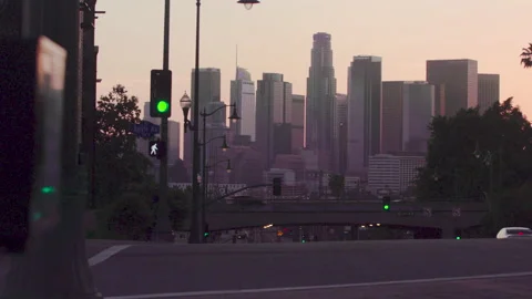 4K Boyle Heights Sunset 2 Stock Footage 158417188