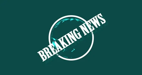 4K Breaking News Animation Video stock 111185405