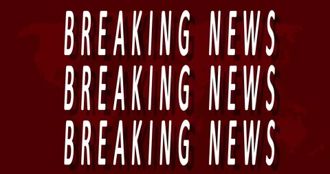 4K Breaking News Animation - Red Backgro... | Stock Video | Pond5