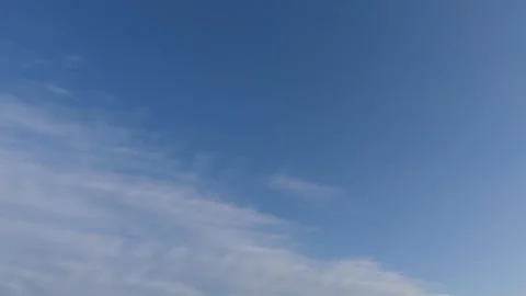 4k bright clouds, blue sky, sunny day - time lapse cloudscape - sky background Stock Footage 144444695