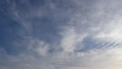 4k bright clouds, blue sky, sunny day - time lapse cloudscape - sky background Stock Footage 144493709