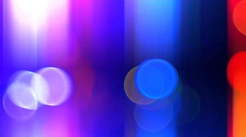 4K Bright Flashing Light Backdrop, Blur and Red Blue Bokeh Stock-Footage 65565167