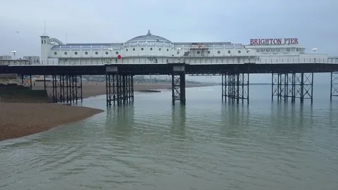 4k Brighton Aerial  動画素材 124387579