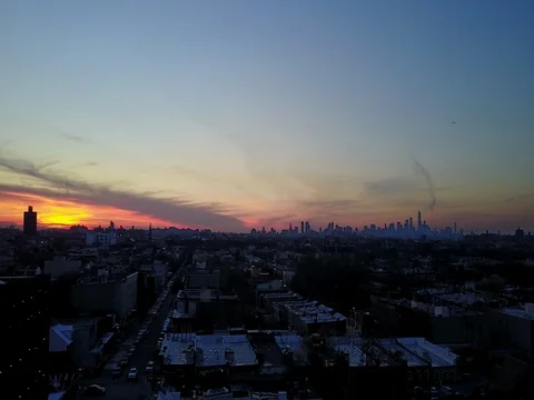 4K Brooklyn Sunset 1of4 Stock Footage 73943855