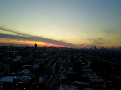 4K Brooklyn Sunset 3of4 Stock Footage 73945120