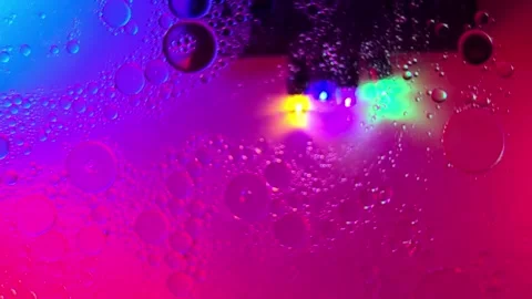 4k - Bubbles and streams over colors Stock Footage 294802437