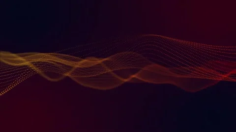 4k burning dotes waves waving motion background Stock-Footage 257798534