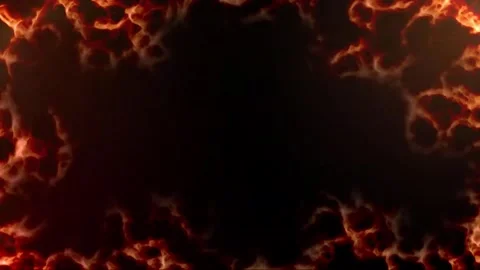 4k burning fire boarder frame Stock-Footage 258418295