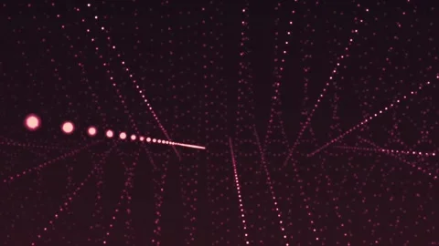 4k burning lights strings rolling pink background Stock-Footage 259262537