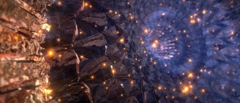 4k burning particles spherical motion background 스톡 동영상 261253316