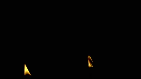 4K burning power of the flame, Flames and burning sparks close-up Video stock 213501359