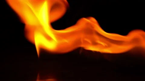 4K burning power of the flame, Flames and burning sparks close-up Stock Footage 238839219