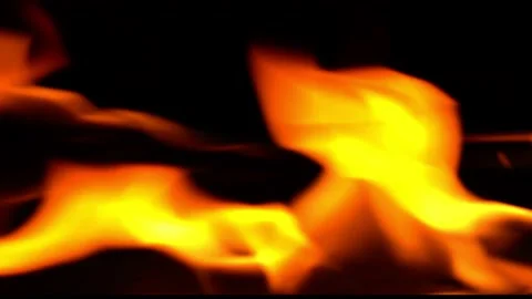 4K burning power of the flame, Flames and burning sparks close-up Stock Footage 238839246