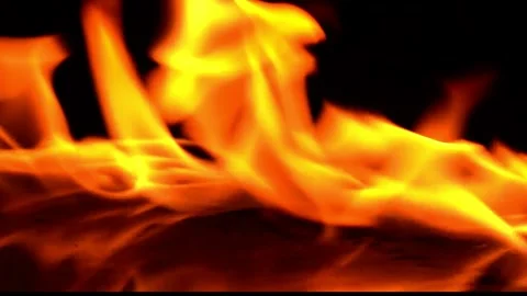 4K burning power of the flame, Flames and burning sparks close-up Stock Footage 238839261