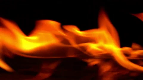 4K burning power of the flame, Flames and burning sparks close-up Stock Footage 238839483