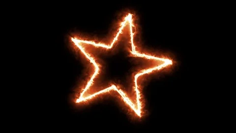 4k Burning Star Spinning Background Loop Stock Footage 94869463