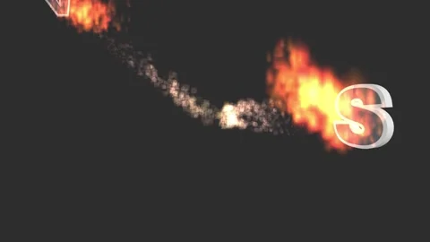 4k burning text animation. Text Collection set Stock Footage 294266694