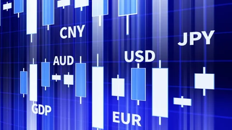 4k Business digital Data chart trend Graph,Currency exchange,forex rate board. Stock Footage 112037132