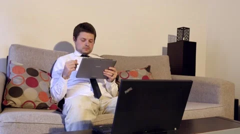 4k Business Man Using Technology 库存影片 40316240