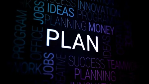 4K Business Plan Background with Charts 스톡 동영상 303561805