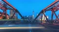 4K: Busy traffic in the city at dusk. Shanghai,China. 4k or 4k+ Resolution