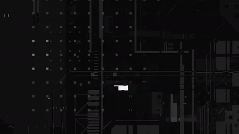4k B&amp;W Geometric Abstract Overlay 库存影片 133613635