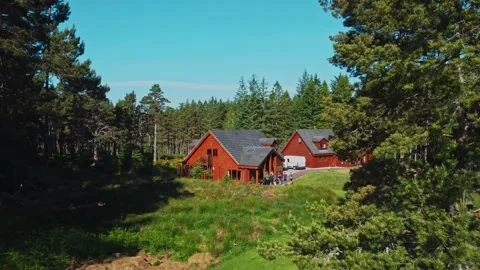 4K Cabin in the woods Stock Footage 163656416
