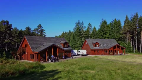 4K Cabin in the woods Stock Footage 163656772