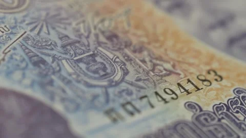 4K Cambodia Bank note close up Panning shot Stock Footage 270787231