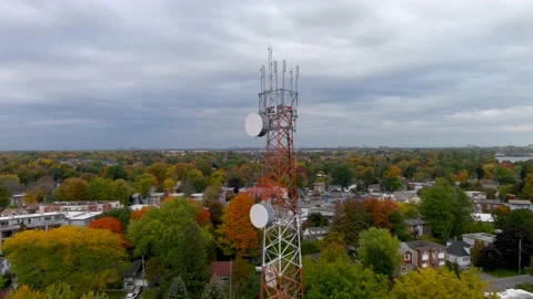 4K camera drone view of a cellular tower. Vídeos de archivo 164567510