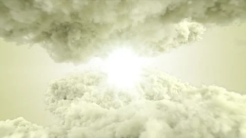 4k camera move a radiant sunburst illuminates a cloudy sky, creating a dramatic  Stock-Footage 294468661