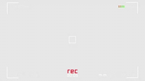 4K Camera Screen HUD Display with Interface Elements Including REC Indicator Stock Footage 310553406