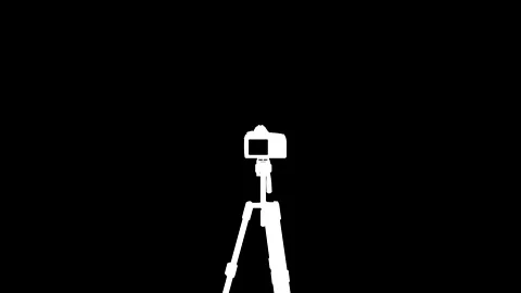 4K Camera on Tripod stand animation Stock Footage 149981955
