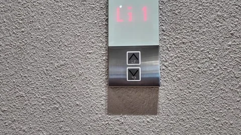 4K Camera video of elevator floor display and control panel Stock Footage 325789951
