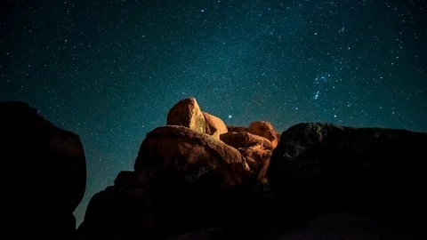 4k Camping Desert Star Timelapse Joshua Tree 2 Stock Footage 87547009