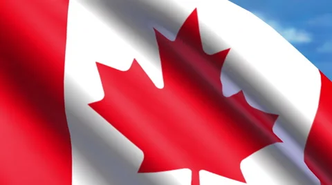 4K Canadian Flag Animation | Stock Video | Pond5