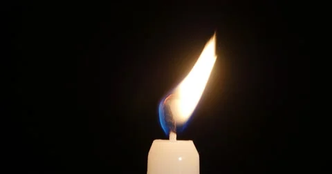 4K - Candle flame Stock Footage 48952260