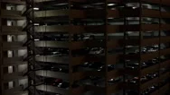4K Car Drives Through Enormous City Multi-Floor Parking Structure Night Stock Footage