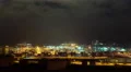 4K cargo container, hoisting cranes, at logistics port night timelapse 4k or 4k+ Resolution