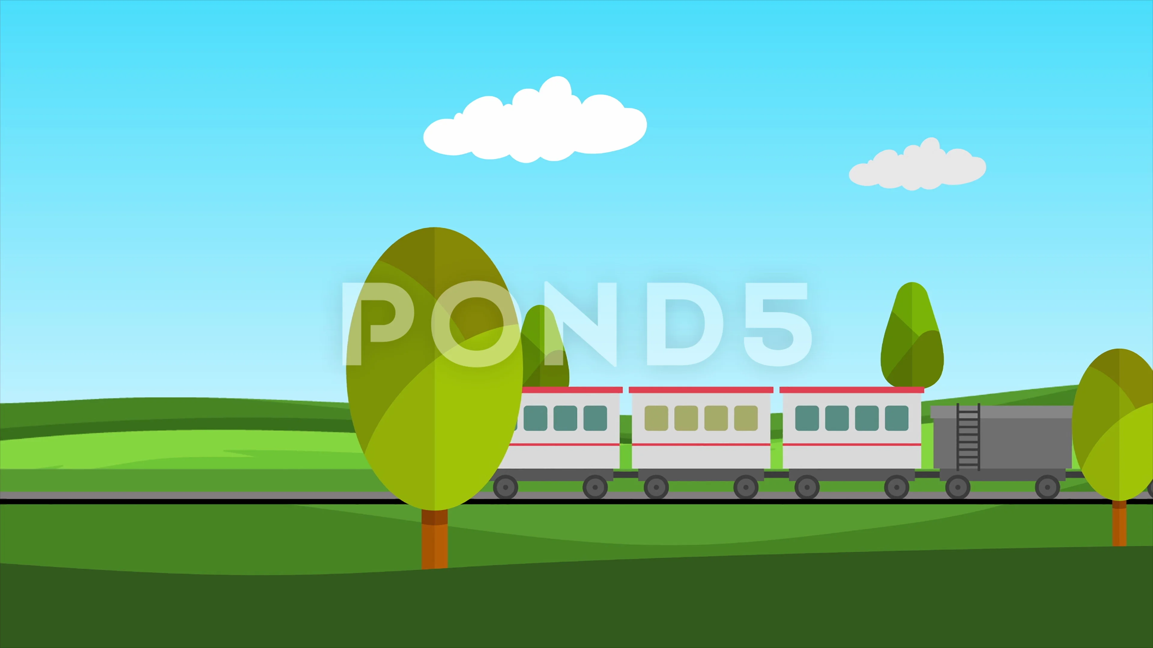 Animated Train Image